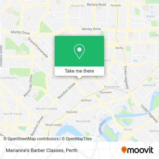 Mapa Marianne's Barber Classes