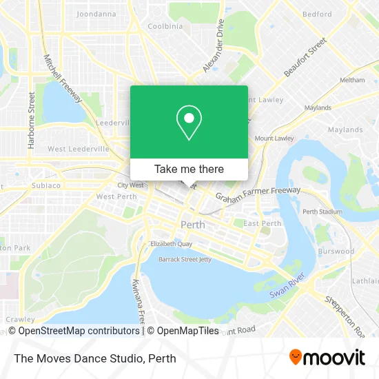 Mapa The Moves Dance Studio