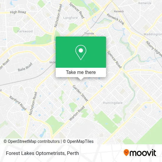 Mapa Forest Lakes Optometrists