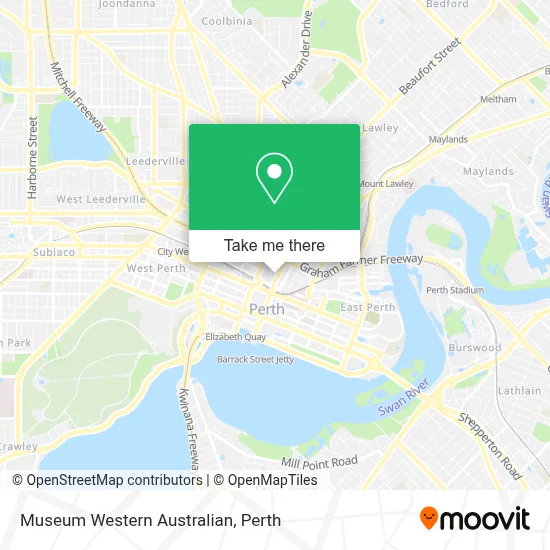 Mapa Museum Western Australian