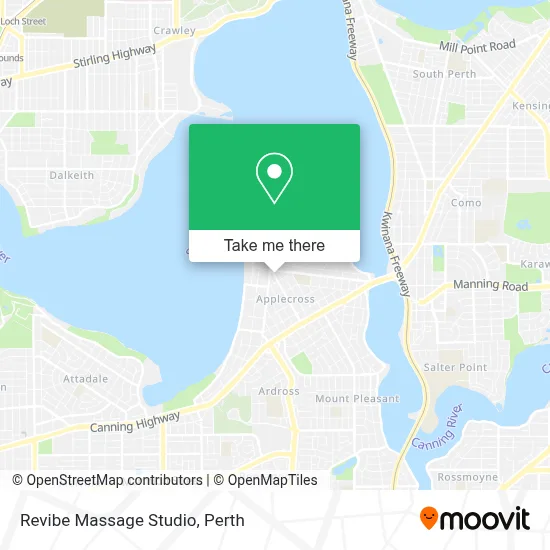 Mapa Revibe Massage Studio