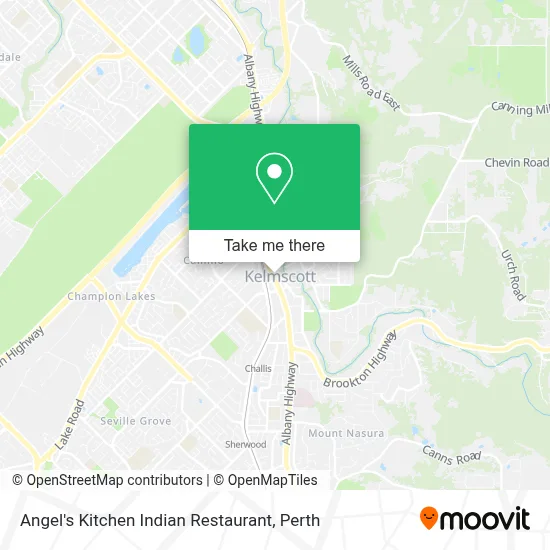 Mapa Angel's Kitchen Indian Restaurant
