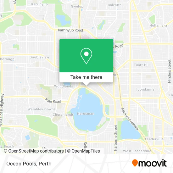 Mapa Ocean Pools