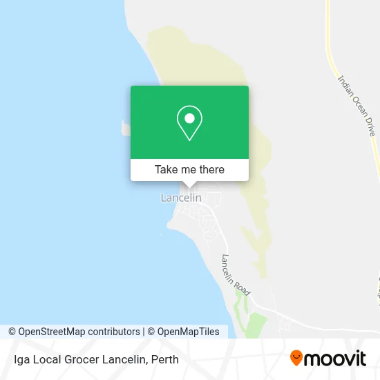Mapa Iga Local Grocer Lancelin