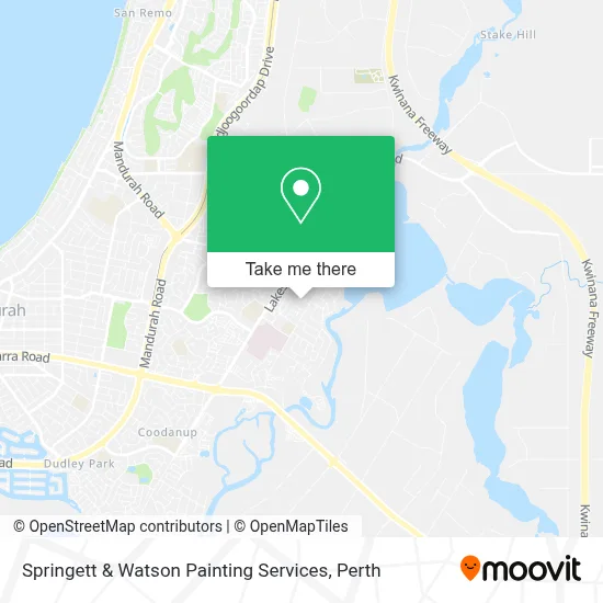 Mapa Springett & Watson Painting Services
