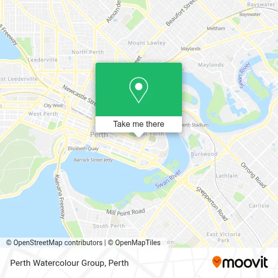 Mapa Perth Watercolour Group