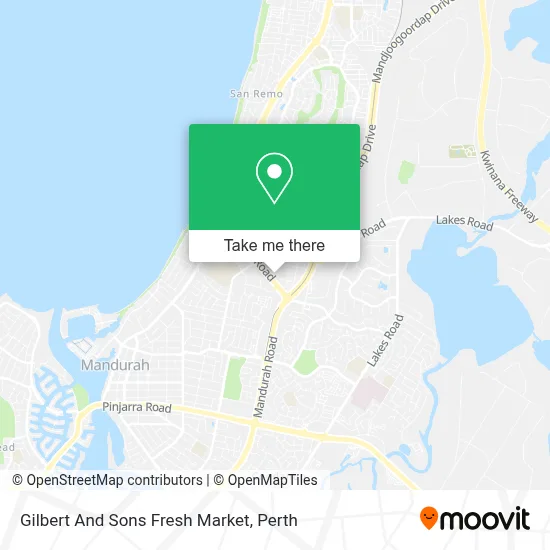 Mapa Gilbert And Sons Fresh Market