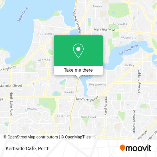 Mapa Kerbside Cafe