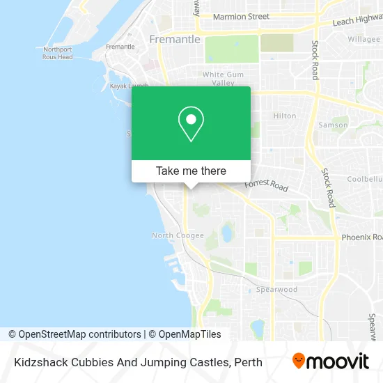 Mapa Kidzshack Cubbies And Jumping Castles