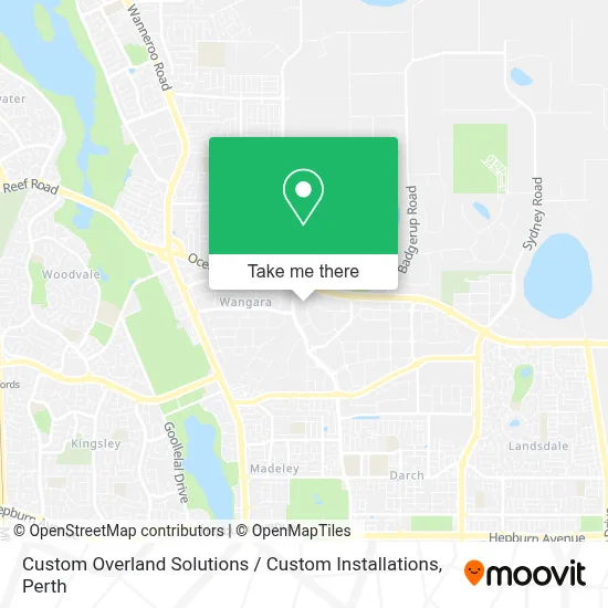 Mapa Custom Overland Solutions / Custom Installations
