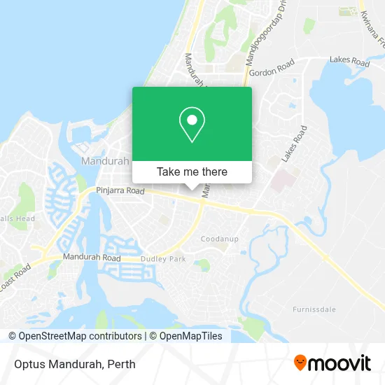 Mapa Optus Mandurah