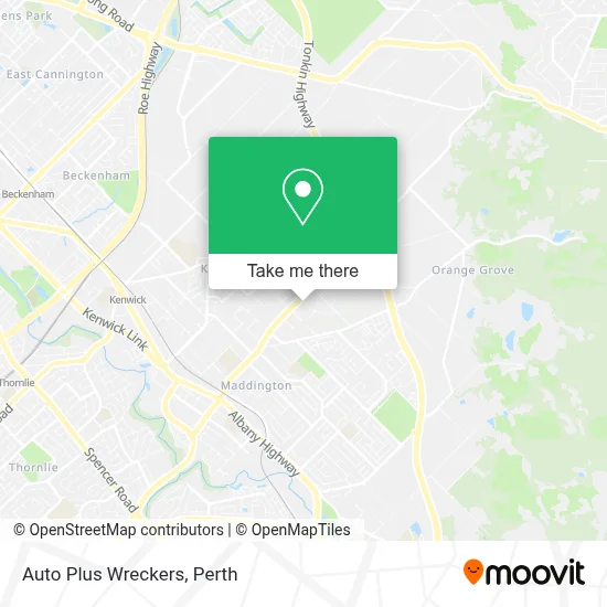 Auto Plus Wreckers map