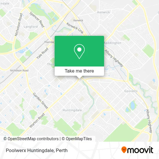 Mapa Poolwerx Huntingdale