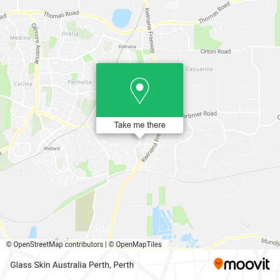 Mapa Glass Skin Australia Perth