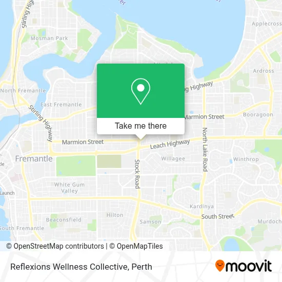 Mapa Reflexions Wellness Collective