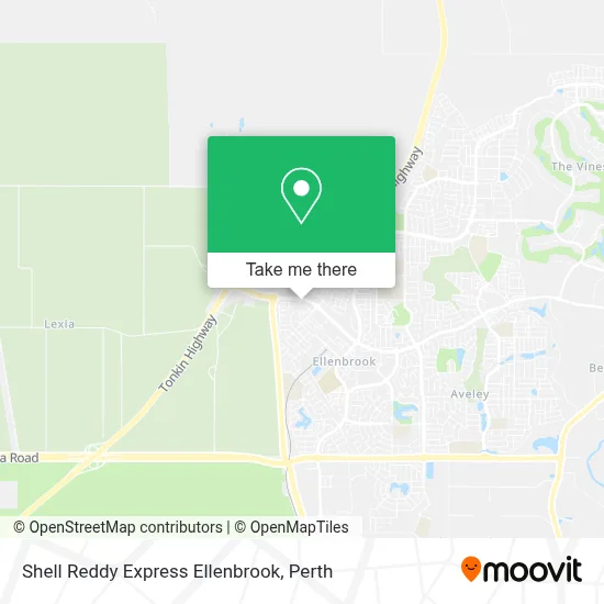Mapa Shell Reddy Express Ellenbrook