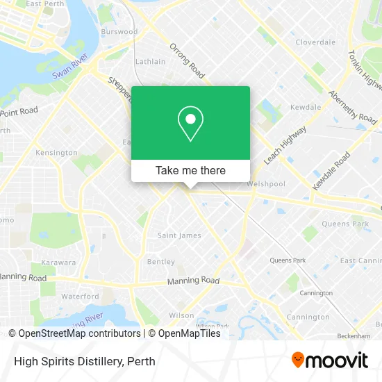Mapa High Spirits Distillery