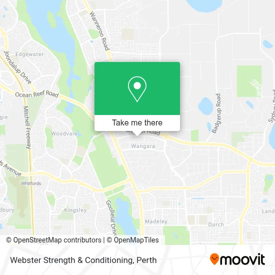 Mapa Webster Strength & Conditioning