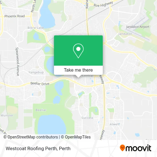 Mapa Westcoat Roofing Perth