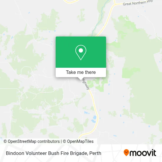 Mapa Bindoon Volunteer Bush Fire Brigade