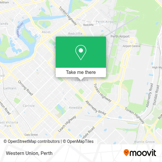 Mapa Western Union
