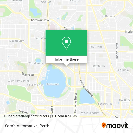 Mapa Sam's Automotive