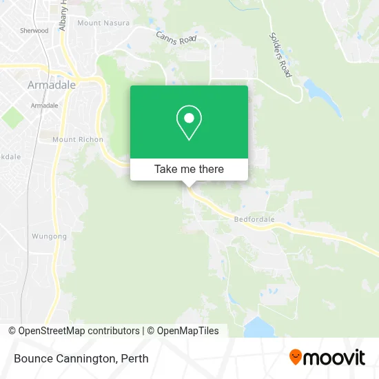Mapa Bounce Cannington