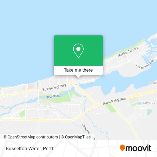 Mapa Busselton Water