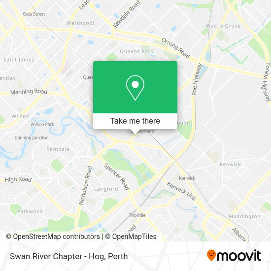 Mapa Swan River Chapter - Hog