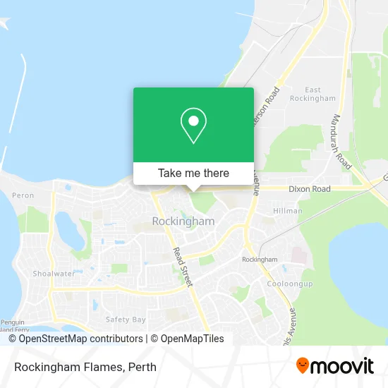 Mapa Rockingham Flames