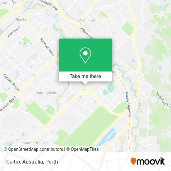 Mapa Caltex Australia