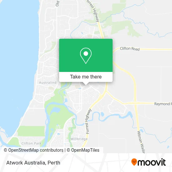 Mapa Atwork Australia