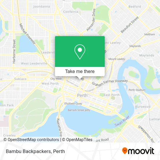 Bambu Backpackers map