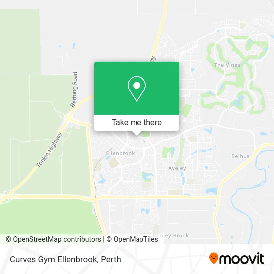 Mapa Curves Gym Ellenbrook