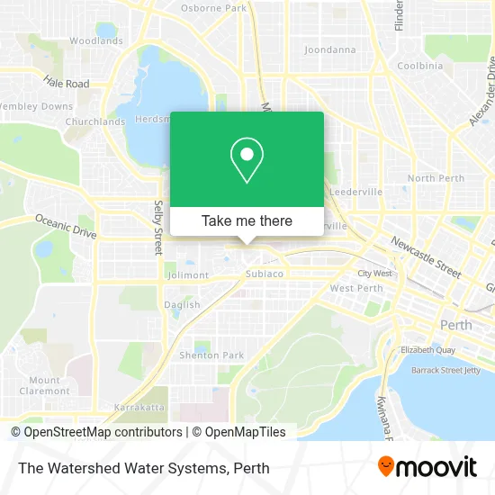 Mapa The Watershed Water Systems