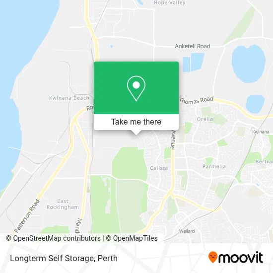 Mapa Longterm Self Storage