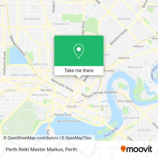 Mapa Perth Reiki Master Markus