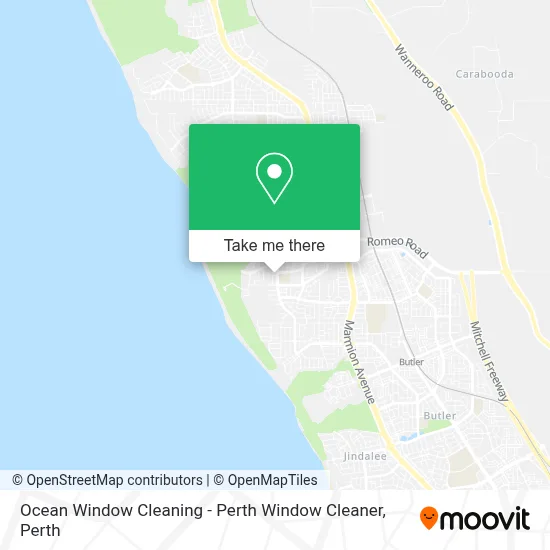 Mapa Ocean Window Cleaning - Perth Window Cleaner