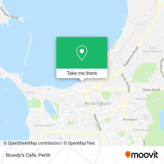 Mapa Rowdy's Cafe