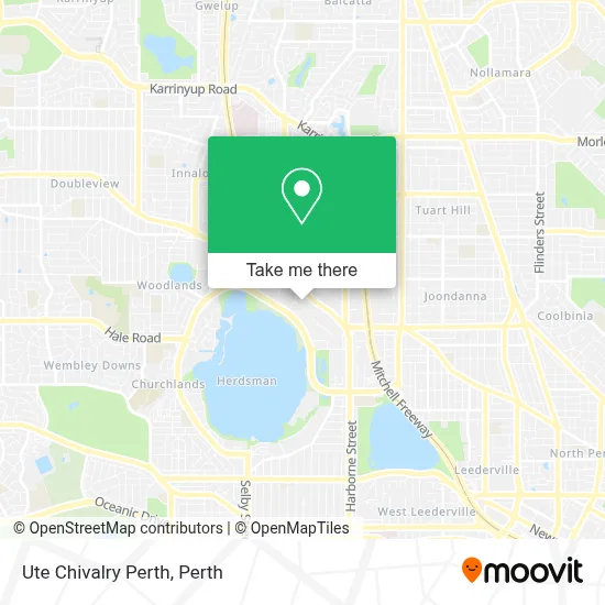 Mapa Ute Chivalry Perth