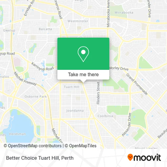 Mapa Better Choice Tuart Hill