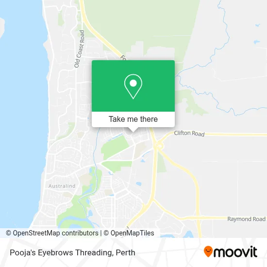 Pooja's Eyebrows Threading map