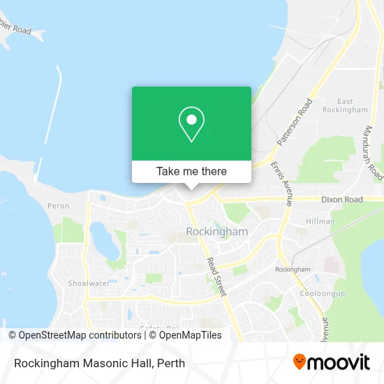Rockingham Masonic Hall map