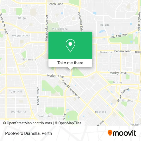 Mapa Poolwerx Dianella
