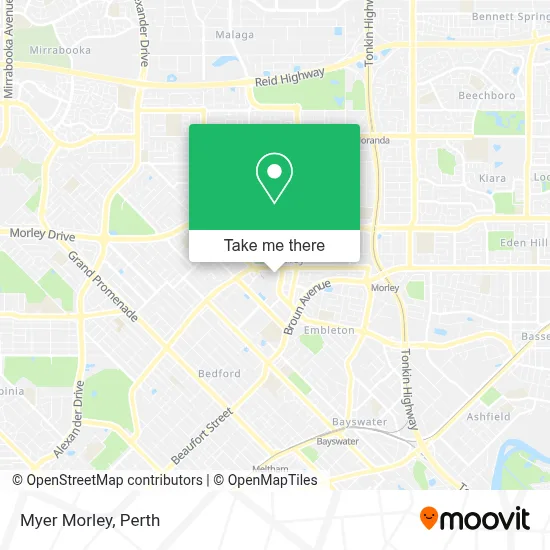 Mapa Myer Morley
