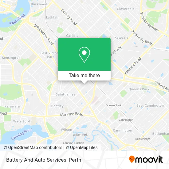 Mapa Battery And Auto Services