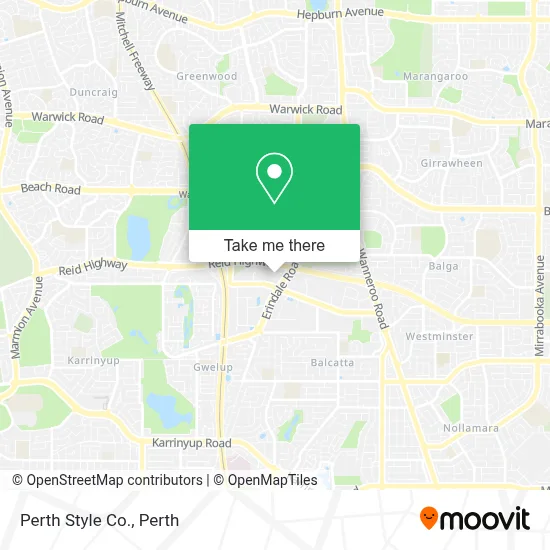 Mapa Perth Style Co.