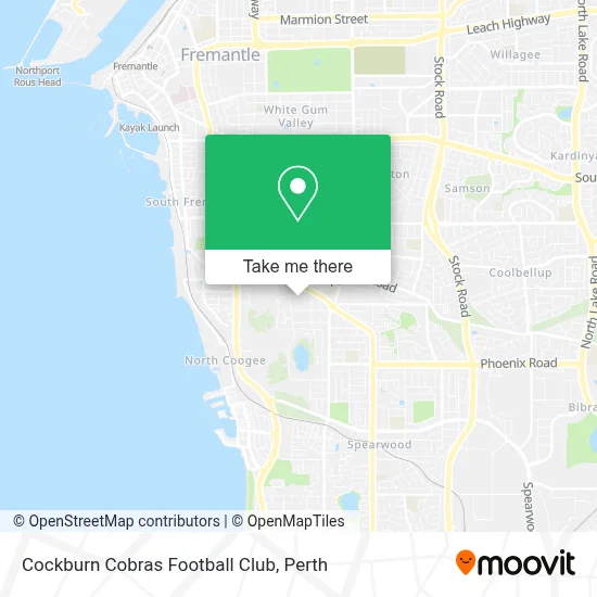 Mapa Cockburn Cobras Football Club