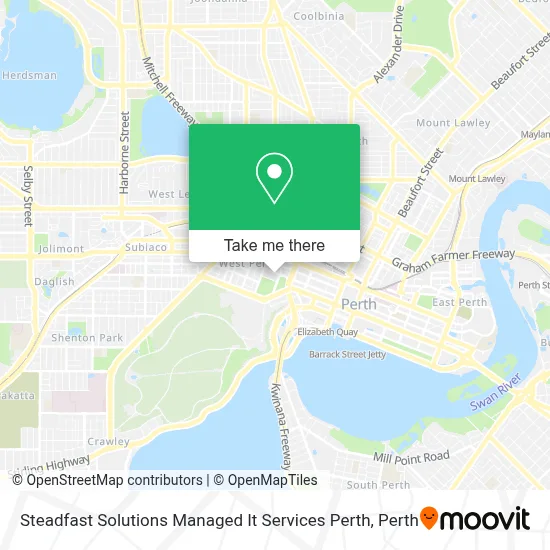 Mapa Steadfast Solutions Managed It Services Perth