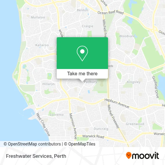Mapa Freshwater Services